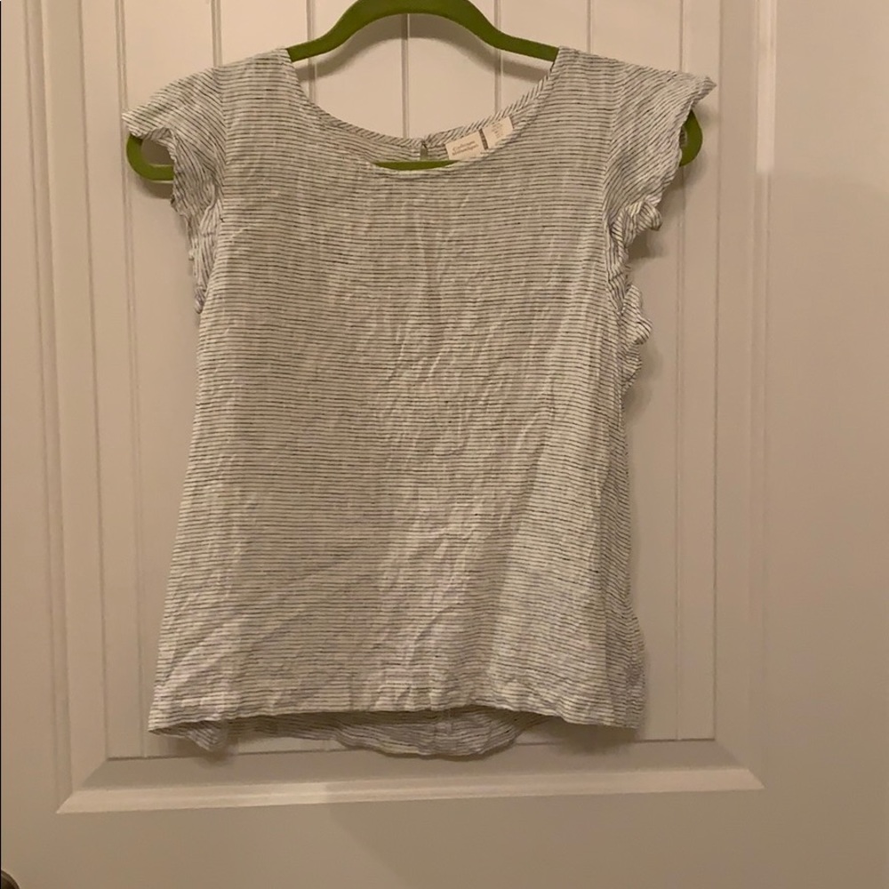 Linen striped shirt by Catherine Malandrino